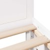 Multidom Rám postele s matracom a čelom biely 75x190 cm masívna borovica