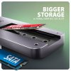 AXAGON HMC-6GM2, USB 10Gbps hub, USB-A, USB-C, HDMI, M.2 slot, SD/MicroSD, PD 100W, kábel 20cm