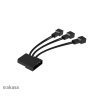 prídavný ventilátor Akasa Vegas AR7 LED 12 cm kit