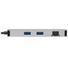 Dokovacia stanica USB-C, 2x displej, 4K 60Hz HDMI, USB 3.2 G1, USB-A, GbE, pamäť.karta, 100W PD, šedá