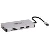 Dokovacia stanica USB-C, 2x displej, 4K 60Hz HDMI, USB 3.2 G1, USB-A, GbE, pamäť.karta, 100W PD, šedá