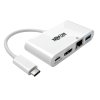 Mini dokovacia stanica USB-C/HDMI, USB 3.0, GbE, 60W nabíjanie, HDCP, biela