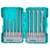 Vrtáky, sada 9ks, SDS Plus, industrial, SDS Plus TOTAL TOOLS