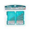 Vrtáky, sada 15ks, HSS TOTAL TOOLS