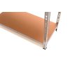 Pozinkovaný regál s policemi, nosnost 175 kg, 180x90x40 GEKO