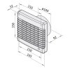 Ventilátor VENTS 100 MAL s automat. žaluzií
