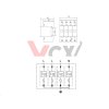 Přepěťová ochrana VCX L2-4-C AC třída T2 (C) 4P 20kA