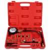 Sada pro testování tlaku zážehových motorů MECHANIC ENGINE TESTER 20, 0-10bar, 20ks SIXTOL