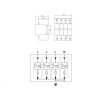 Přepěťová ochrana VCX L1-4-B+C AC třída T1T2 (B+C) 4P 8kA Professional