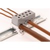 Blok pro rozdělení fází PVBS 250-7, 1pól., AL/CU, 250A, 690V, šedý, na DIN/panel