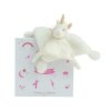Doudou Dárková sada - plyšový usínáček jednorožec 22 cm