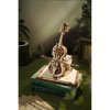 RoboTime dřevěné mechanické puzzle Kouzelné violoncello (elektrický pohon)