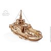 Ugears 3D drevené mechanické puzzle remorkér