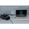 i-tec USB-C/USB-A Metal Charging + Data HUB, 15W/port, 20x USB-C, 360W