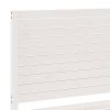 Multidom Extra dlhá posteľ bez matraca biela 160x210 cm masívne drevo