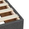Multidom Posteľný rám boxsping s matracom tmavosivý 80x200 cm látka