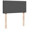 Multidom Posteľný rám boxsping s matracom tmavosivý 80x200 cm látka