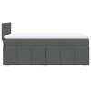 Multidom Posteľný rám boxsping s matracom tmavosivý 80x200 cm látka