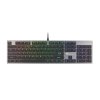 Genesis herná mechanická klávesnica THOR 420/RGB/Content Slim Blue/Drôtová USB/US layout/Sivá