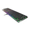 Genesis herná mechanická klávesnica THOR 420/RGB/Content Slim Blue/Drôtová USB/US layout/Sivá