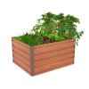 Vyvýšený záhon G21 Daisy 100 x 80 x 52 cm, plechový, hnedý