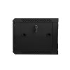 Nástenný rack 19'' 6U 600X450mm čierny flat pack