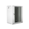 Nástenný rack 19'' 15U 600X450mm sivý flat pack
