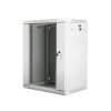 Nástenný rack 19'' 15U 600X450mm sivý flat pack