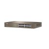 Tenda TEG1016D - 16x Gigabit Switch, Fanless-bez ventilátorov, Rackmount, ochrana proti prepätiu