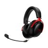 HP HyperX Cloud III/USB-C/Drôt/USB/Bezdrôt/Čierna-červená