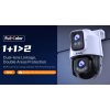 Tenda RH9-WCA - Vonkajšia otočná Dual Lens IP65 Wi-Fi 6 MPx kamera, nočná LED, audio, detekcia, CZ app