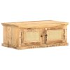 Multidom Konferenčný stolík 90x50x35 cm mangové drevo a prírodná trstina