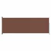 Multidom Zaťahovacia bočná markíza na terasu 220x600 cm hnedá
