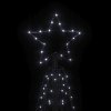 Multidom Vianočný stromček, kužeľ 200 LED, studené biele svetlo 70x180cm