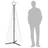 Multidom Vianočný stromček, kužeľ 200 LED, studené biele svetlo 70x180cm