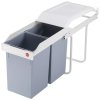 Hailo Odpadkový kôš Multi-Box Duo do kuchynskej skrinky L 2x14 l krémový 3659-001