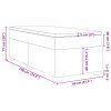 Multidom Posteľný rám boxspring s matracom sivohnedý 90x190 cm látka