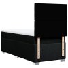 Multidom Posteľný rám boxspring s matracom čierny 90x190 cm látka