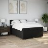 Multidom Posteľný rám boxspring s matracom čierny 140x200 cm látka