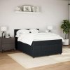 Multidom Posteľný rám boxspring s matracom čierny 160x200 cm zamat