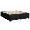 Multidom Posteľný rám boxspring s matracom čierny 180x200 cm látka