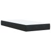 Multidom Posteľný rám boxspring s matracom čierny 90x200 cm zamat