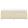 Multidom Posteľný rám boxspring s matracom krémový 160x200 cm látka