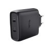 TRUST MAXO 65W 2P USB-C GAN CHARGER BLK
