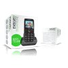 EVOLVEO EasyPhone, mobilný telefón pre seniorov s nabíjacím stojanom, čierna