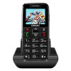 EVOLVEO EasyPhone, mobilný telefón pre seniorov s nabíjacím stojanom, čierna
