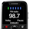 EVOLVEO EasyPhone, mobilný telefón pre seniorov s nabíjacím stojanom, čierna