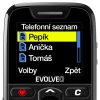 EVOLVEO EasyPhone, mobilný telefón pre seniorov s nabíjacím stojanom, čierna
