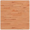 Multidom Stolová doska 80x80x2,5 cm štvorcová masívny buk