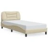 Multidom Rám postele bez matraca Hvar krémová 90x200 cm Látka